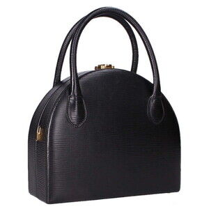 Fendi Dome Handbag black Epi leather